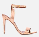 Steve Madden Women's Landen Barely There Heeled Sandals - Rose Gold