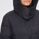 Armani Exchange Women's Down Short Jacket with Hood - Navy