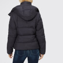 Armani Exchange Women's Down Short Jacket with Hood - Navy
