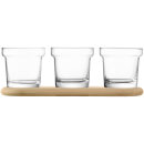 LSA Plant Trio Pot Set and Oak Base - Set of 3