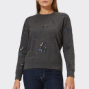 Barbour Heritage Women's Evelyn Embroidered Sweatshirt - Charcoal