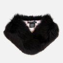 Charlotte Simone Women's Princess Collar Scarf - Black