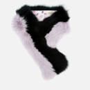 Charlotte Simone Women's Cuddle Cuff Scarf - Black/Lilac