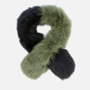 Charlotte Simone Women's Polly Pop Scarf - Black/Khaki
