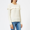 Polo Ralph Lauren Women's Fine Knit Frill Jumper - Cream
