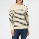 Polo Ralph Lauren Women's Stripe Knit Jumper - Cream/Navy
