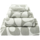 Orla Kiely Acorn Cup Towels - Light Granite (Pack of 2)