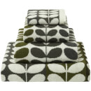 Orla Kiely Multi Stem Towels - Moss (Pack of 2)
