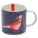Joules Single Porcelain Mug - Christmas Bird