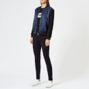Emporio Armani Women's Short Bomber Jacket - Navy