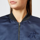 Emporio Armani Women's Short Bomber Jacket - Navy