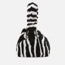 Les Petits Joueurs Women's Holly Fur Bag - Black/White