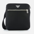 Emporio Armani Men's Small Flat Messenger - Black
