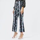 RIXO Women's Rocky Flared Cropped Trousers - Wavy Stripe Tulip