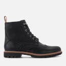 Clarks Men's Batcombe Lord Leather Brogue Lace Up Boots - Black