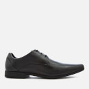 Clarks Men's Glement Over Leather Derby Shoes - Black