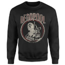 Marvel Deadpool Vintage Circle Sweatshirt - Black