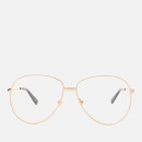 Gucci Metal Aviator Mirror Sunglasses - Gold