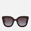 Gucci Women's Acetate Square Frame Sunglasses - Black/Grey