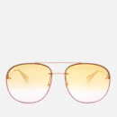 Gucci Women's Metal Tinted Aviator Sunglasses - Gold/Yellow
