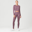 Shape Seamless Crop Top - Mauve - S