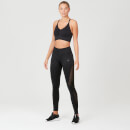 Nahtlose Form-Leggings - S - Schwarz