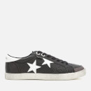 Superdry Women's Super Sleek Logo Lo Trainers - Black/Optic Star