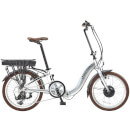 Lectro Folding 7 Speed Electric Power Assisted Bike - Silver