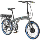Lectro Rapide Folding 8 Speed Electric Power Assisted Bike - Grey