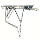 Trans-X Adjustable Silver Alloy Pannier Rack