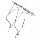 Trans-X Adjustable Silver Alloy Pannier Rack