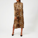 Saks Potts Women's Poppy Animal Dress with Ribbon - Brown