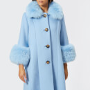 Saks Potts Women's Yvonne Sky Blue Coat - Blue