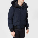 KENZO Men's Faux Fur Bomber Jacket - Navy Blue