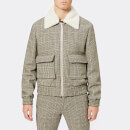 KENZO Men's Check Teddy Jacket - Pale Camel