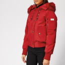 KENZO Women's Technical Short Bomber Coat - Red