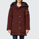 KENZO Women's Technical Long Coat - Plum