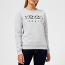 KENZO Women's Light Cotton Molleton Logo Sweatshirt - Grey