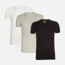Polo Ralph Lauren Men's 3 Pack Short Sleeve Crew Neck T-Shirt - White/Black/Andover Heather