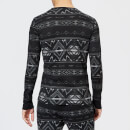 Polo Ralph Lauren Men's Mini Waffle Crew Neck Sweatshirt - Charcoal Beacon