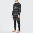Polo Ralph Lauren Men's Mini Waffle Crew Neck Sweatshirt - Charcoal Beacon