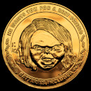 Child's Play 2 "Chucky" Collectors Coin: Gold Variant - Zavvi Exclusive (Limited to 1000)