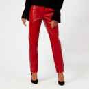 Philosophy di Lorenzo Serafini Women's Eco Leather Trousers - Red