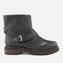 Hudson London Women's Sence Leather Biker Boots - Black