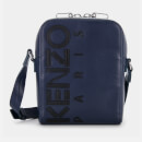 KENZO Men's Calfskin Cross Body Bag - Navy Blue