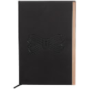 Ted Baker Soft Touch A5 Notebook - Black Bow