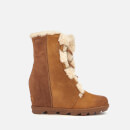 Sorel Women's Joan of Arctic II Shearling Wedged Boots - Camel Brown
