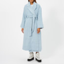 Ganni Women's Woodside Belted Coat - Serenity Blue