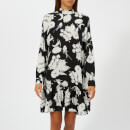 Ganni Women's Kochhar Print Dress - Black
