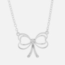 Ted Baker Women's Lahri: Small Heart Bow Pendant - Silver/Crystal